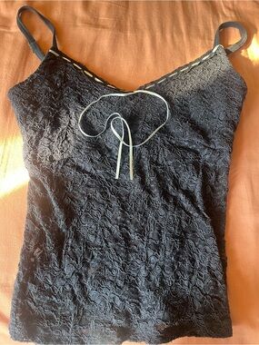Hollister Navy Lace Trim Camisole